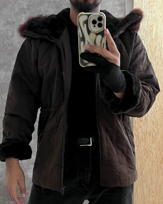 KOREAN PUFFER FOX JACKET (XS/S)