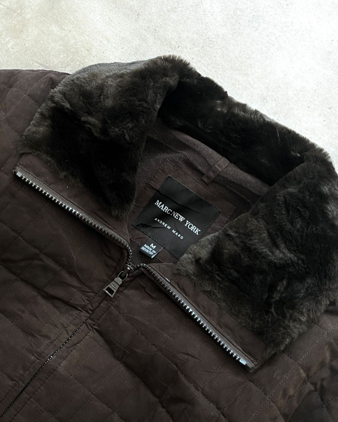 CLASSIC FAUX FUR JACKET (M)