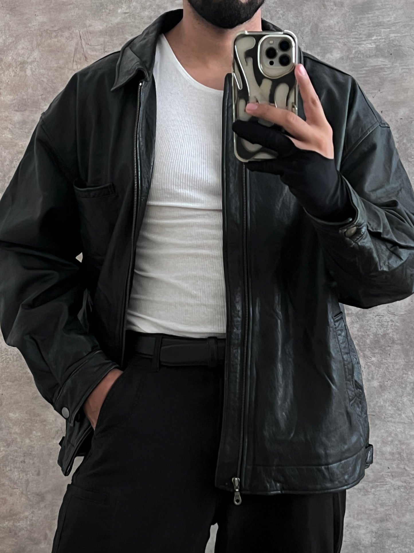 Leather Jacket (XL)