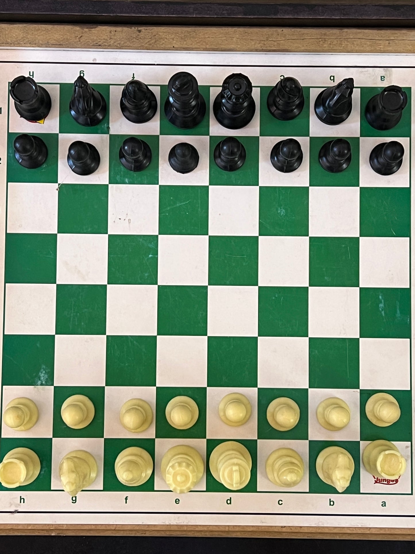 Mesa portable de juegos vintage