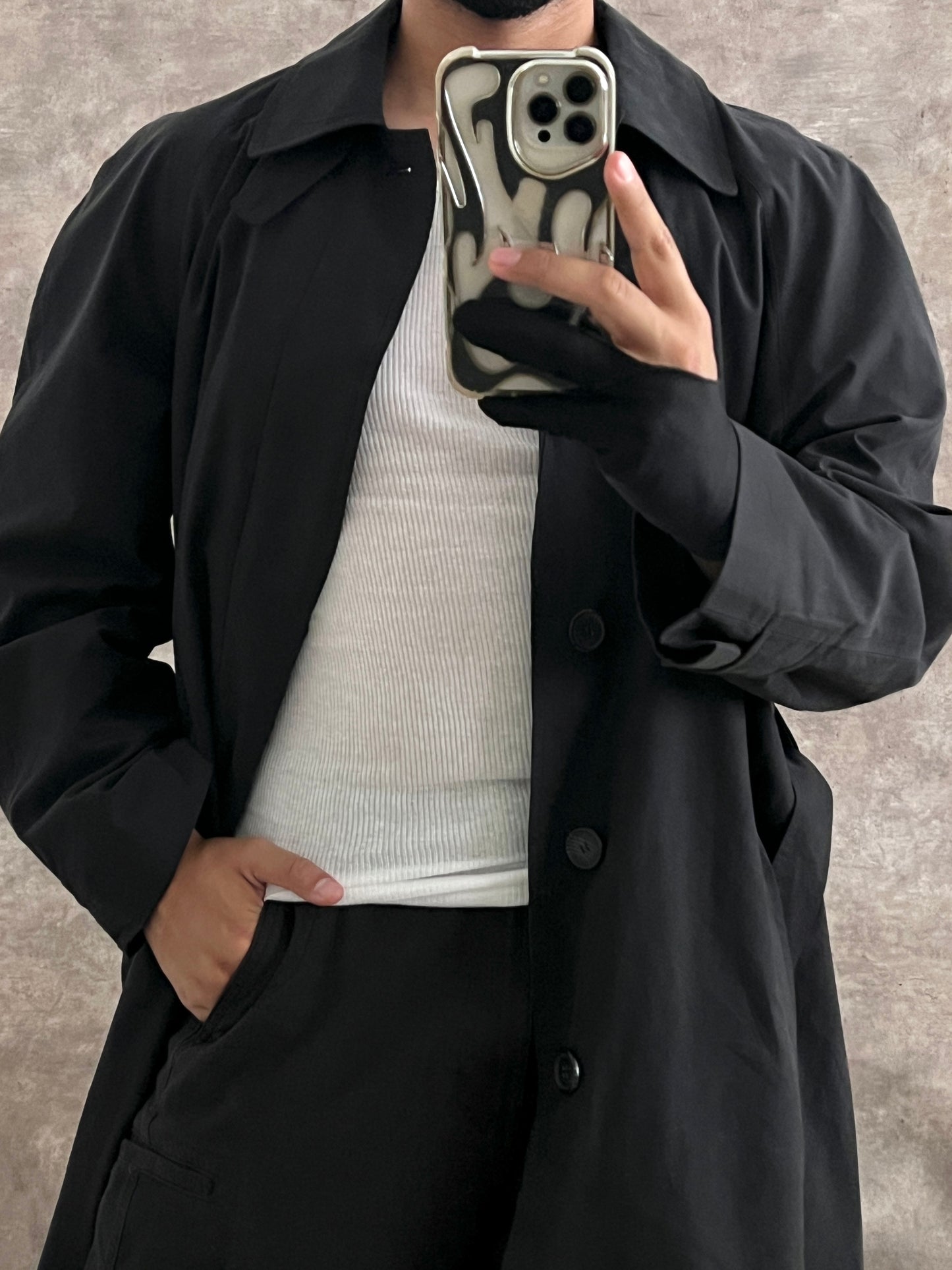 Gabardina Black Bank (M)