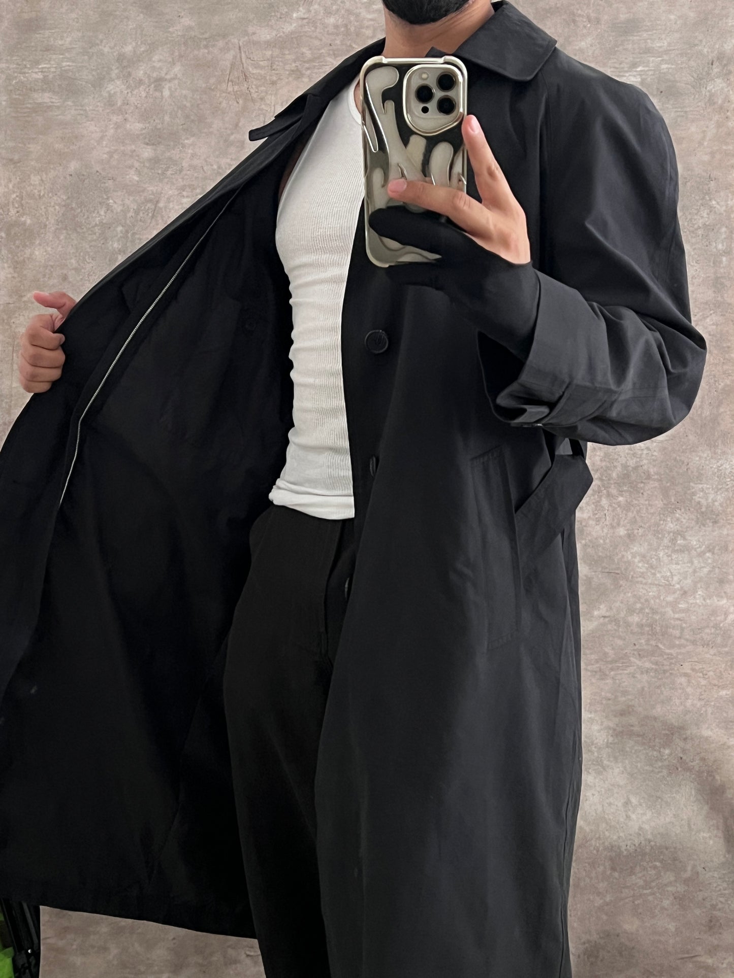 Gabardina Black Bank (M)