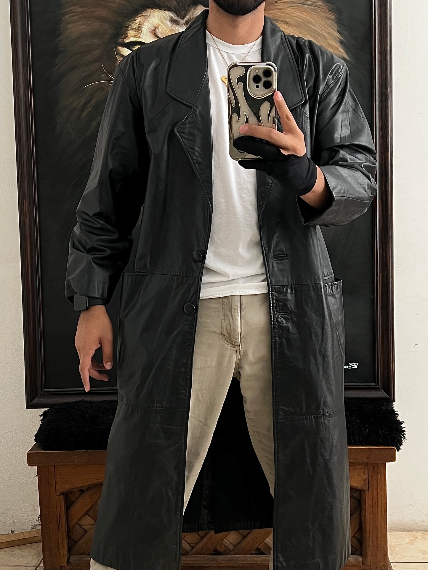 Joya de Gabardina de Piel (S/M)