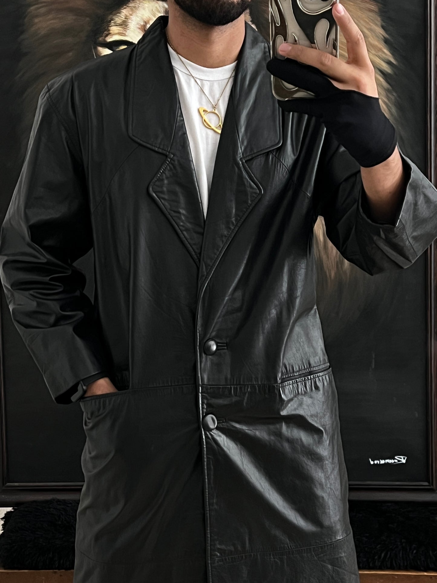 Joya de Gabardina de Piel (S/M)