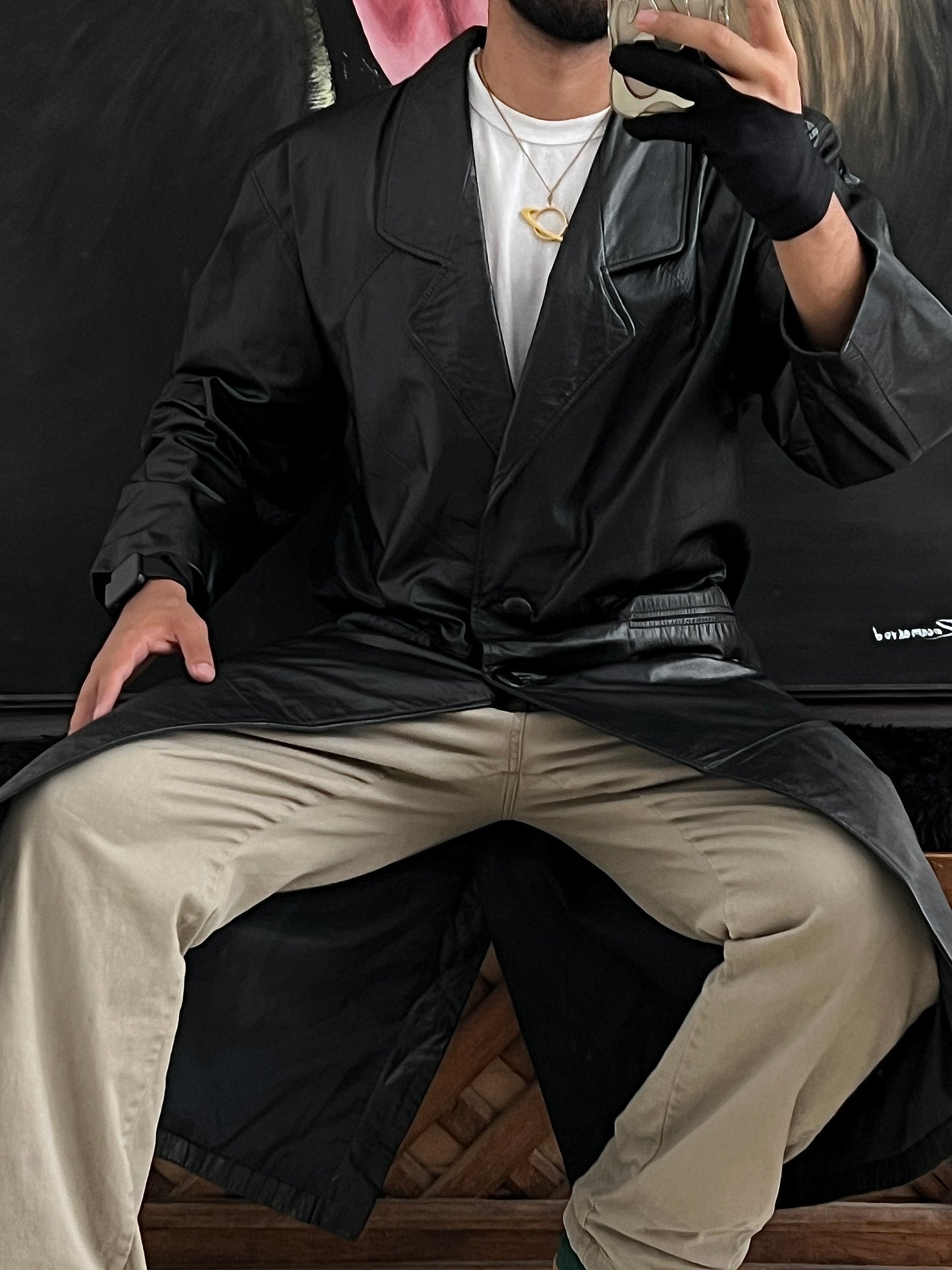 Joya de Gabardina de Piel (S/M)