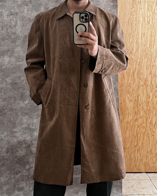 LEATHER LONG GABARDINE (L)