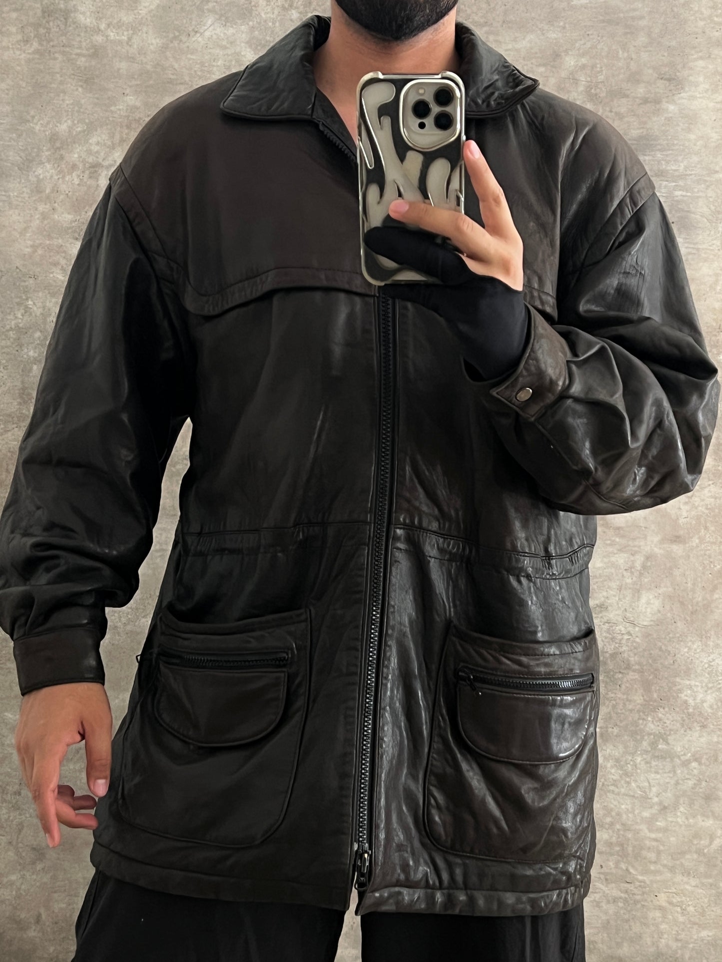 COWBOY LEATHER JACKET (M)
