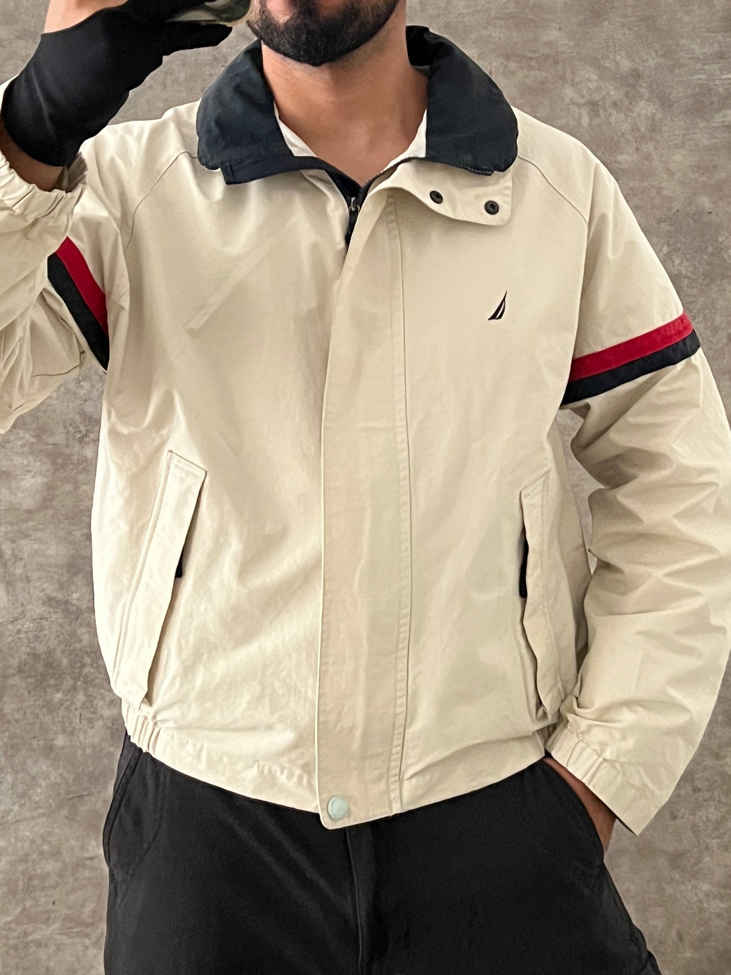 NAUTICA WHITE JACKET (M)