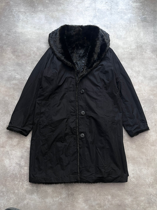 FAUX FUR DOUBLE VIEW COAT (S)