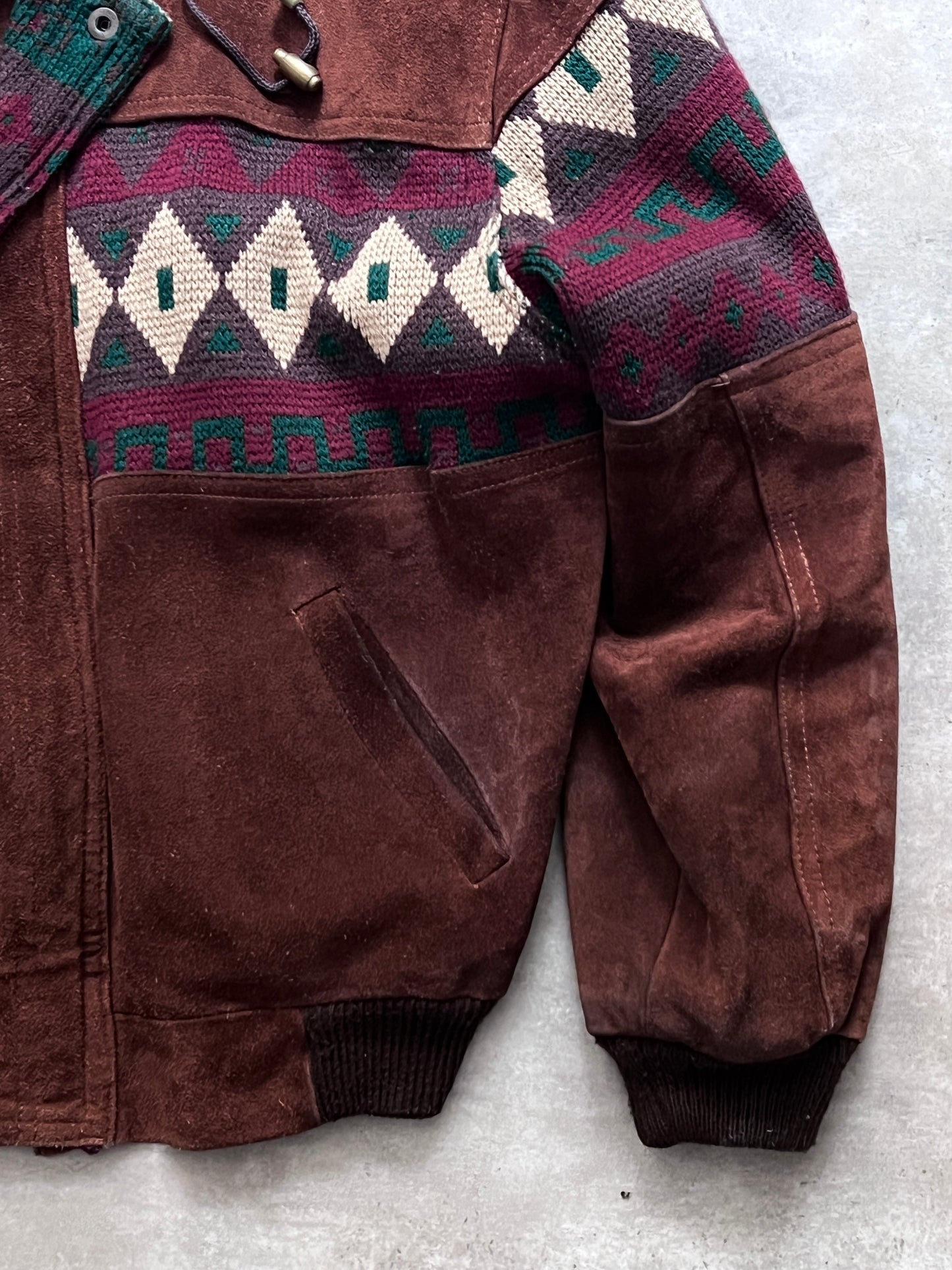LEATHER COWBOY JACKET (L/M)