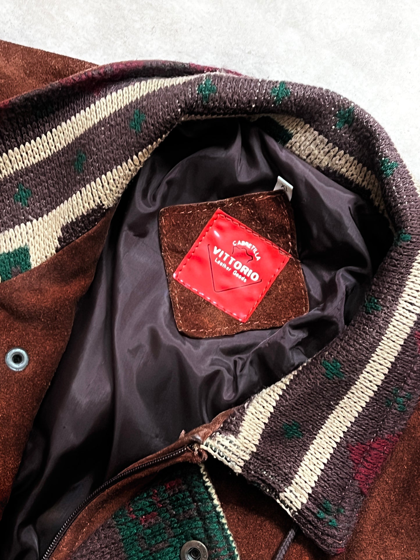 LEATHER COWBOY JACKET (L/M)