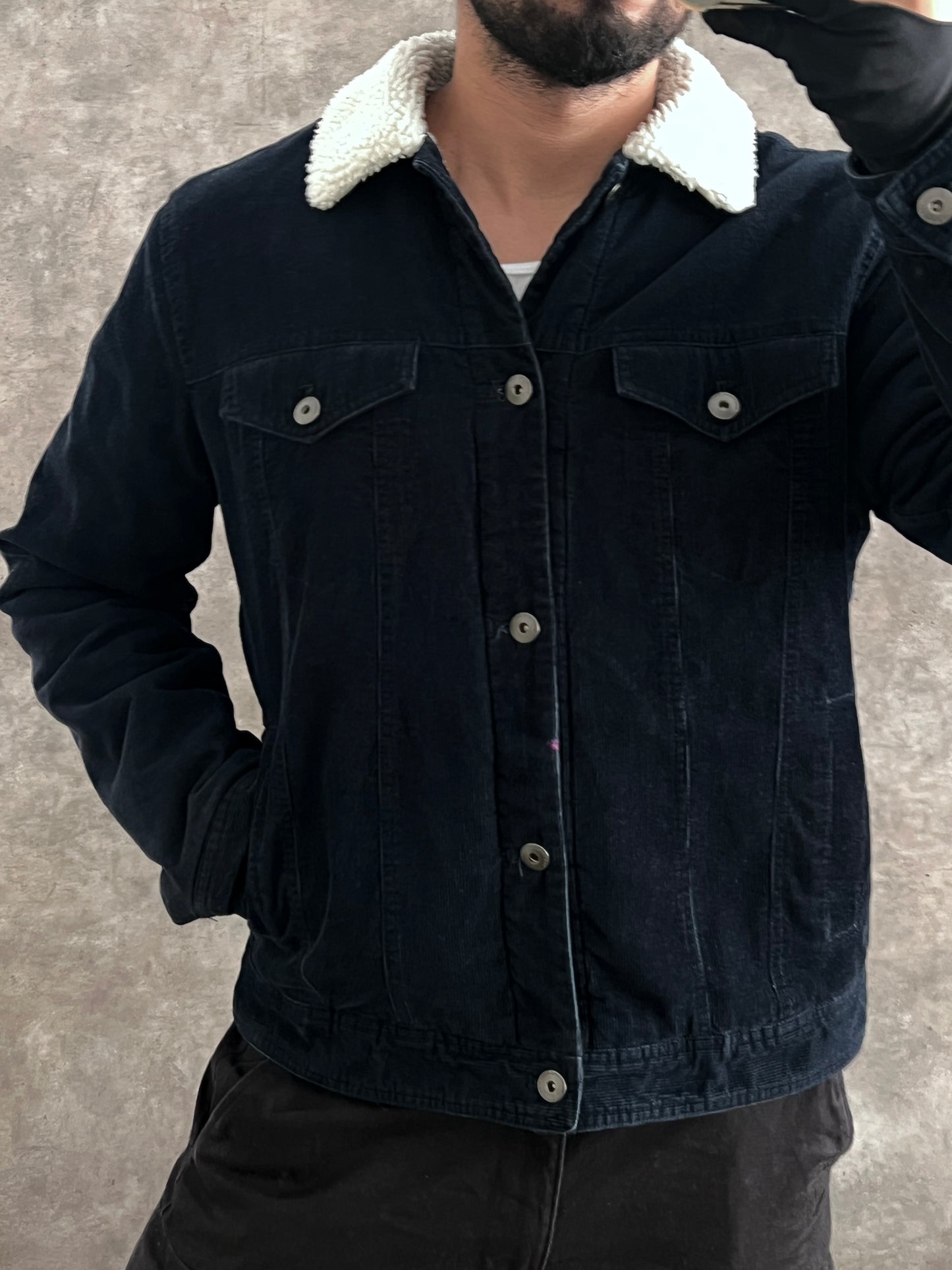 BLUE JACKET BERSHKA (M)