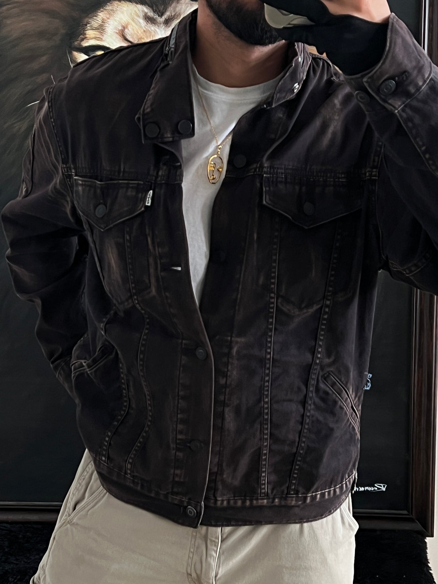 Distressed Jacket Levi's (L)