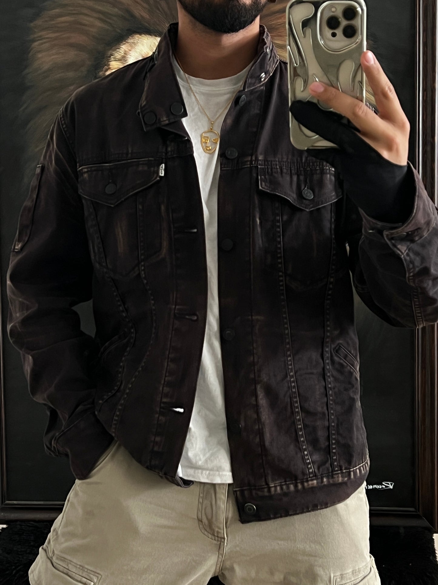 Distressed Jacket Levi's (L)