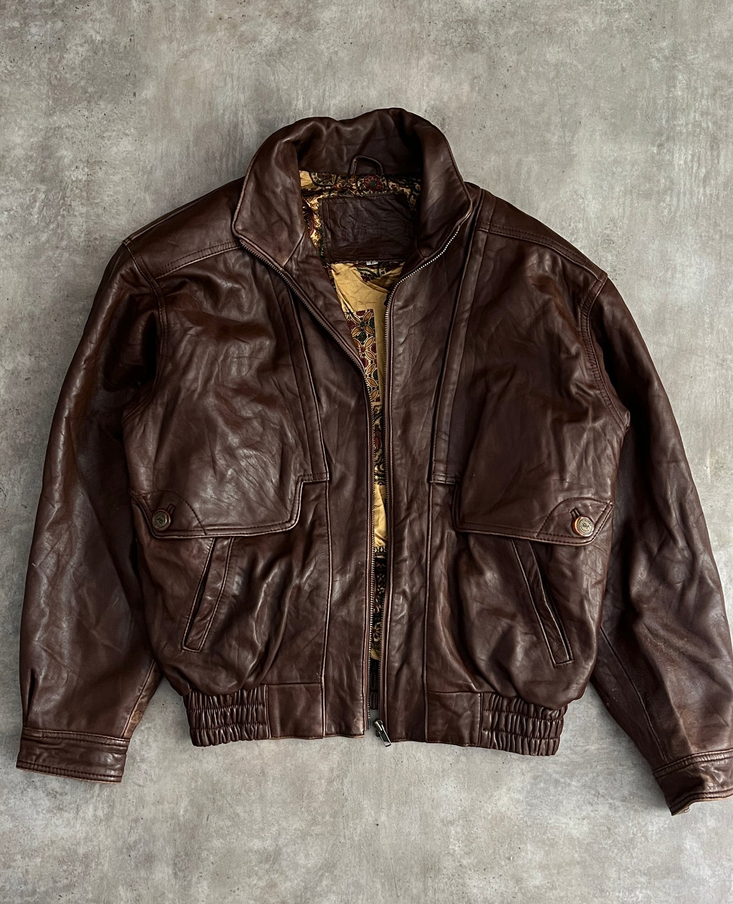 Vintage Jacket Leather Made in Italy (M)