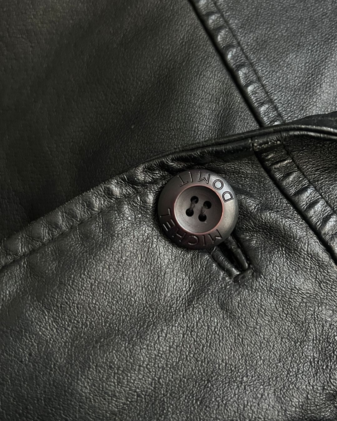 LEATHER BLCK HUNTER JACKET (L)