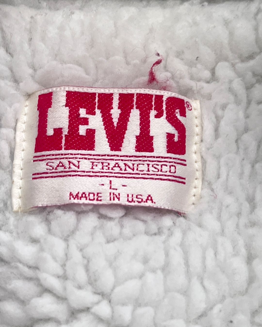 VINTAGE SHERPA DENIM JACKET LEVI'S (L)