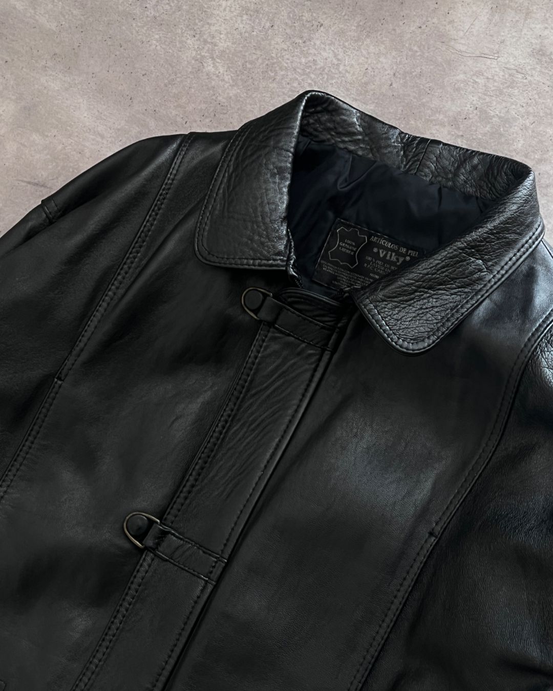 HUNTER BLCK LEATHER JACKET (M)