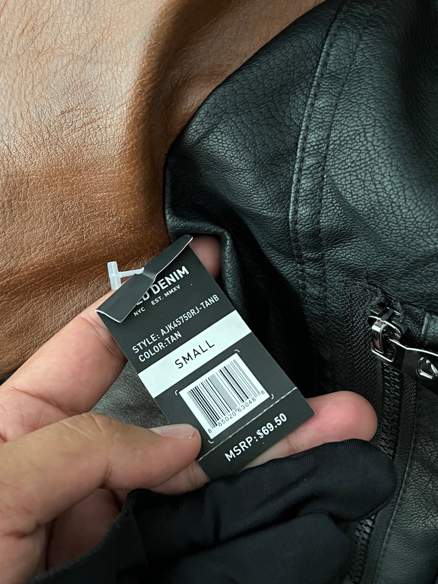 College Leather jacket (S)