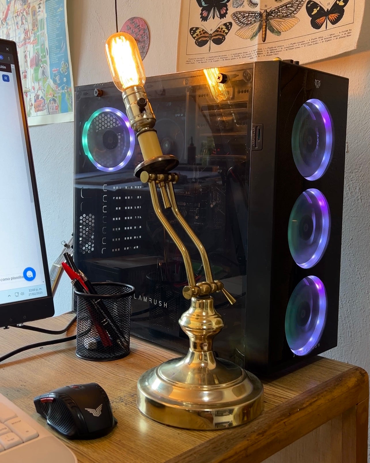 Lámpara vintage de brazo ajustable