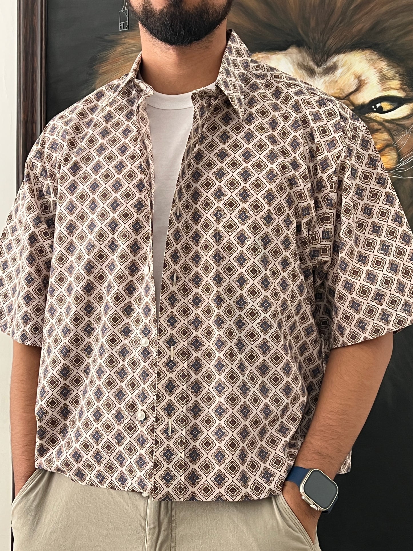 Styled Shirt / boxy fit (L)