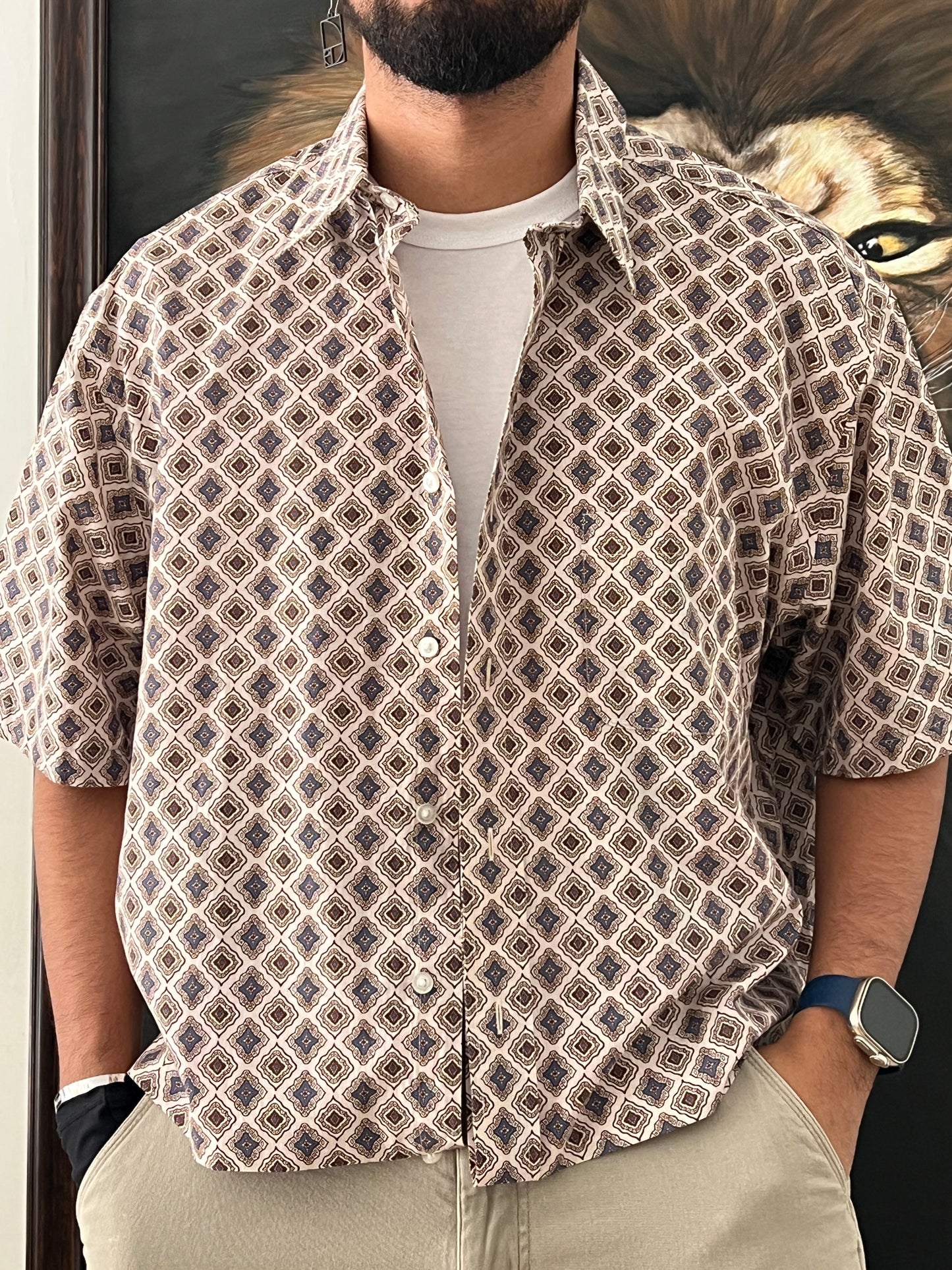 Styled Shirt / boxy fit (L)