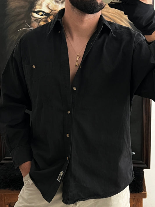 Black workwear shirt (M)