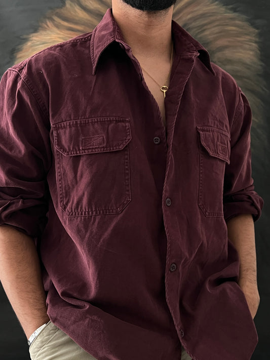 Wine Workwear Shirt (L)