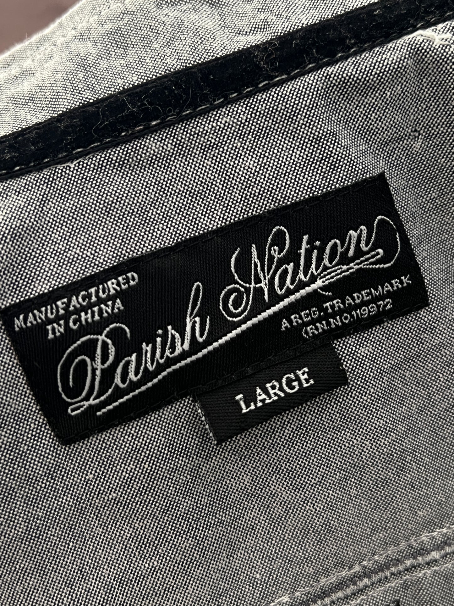 Grey Work Shirt Cropped Fit (M)