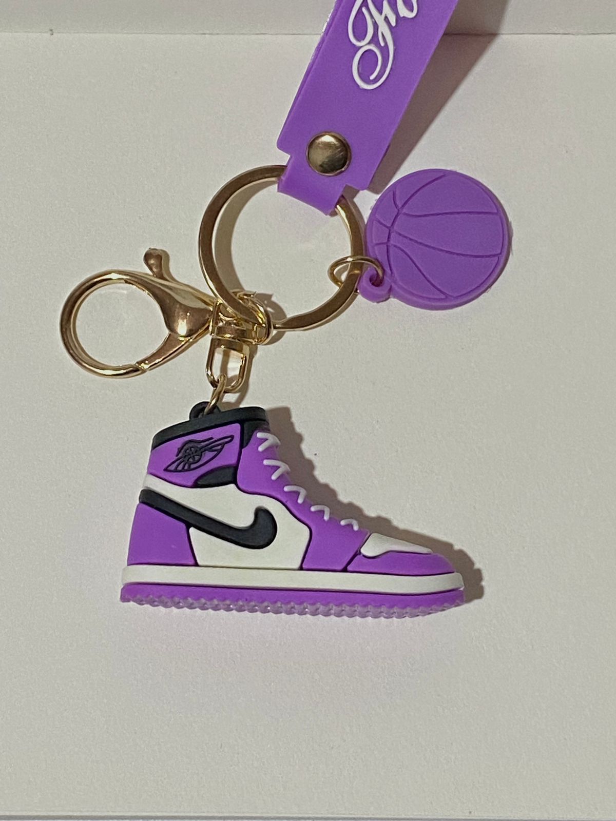 Nike Purple Keychain