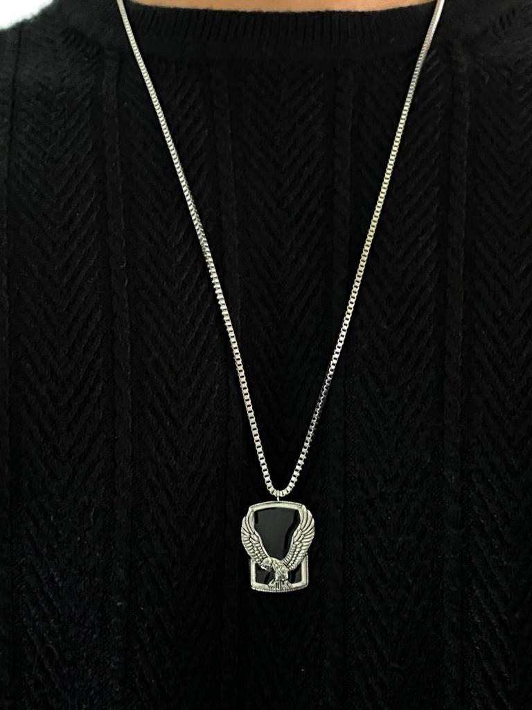 Aguila de acero inoxidable