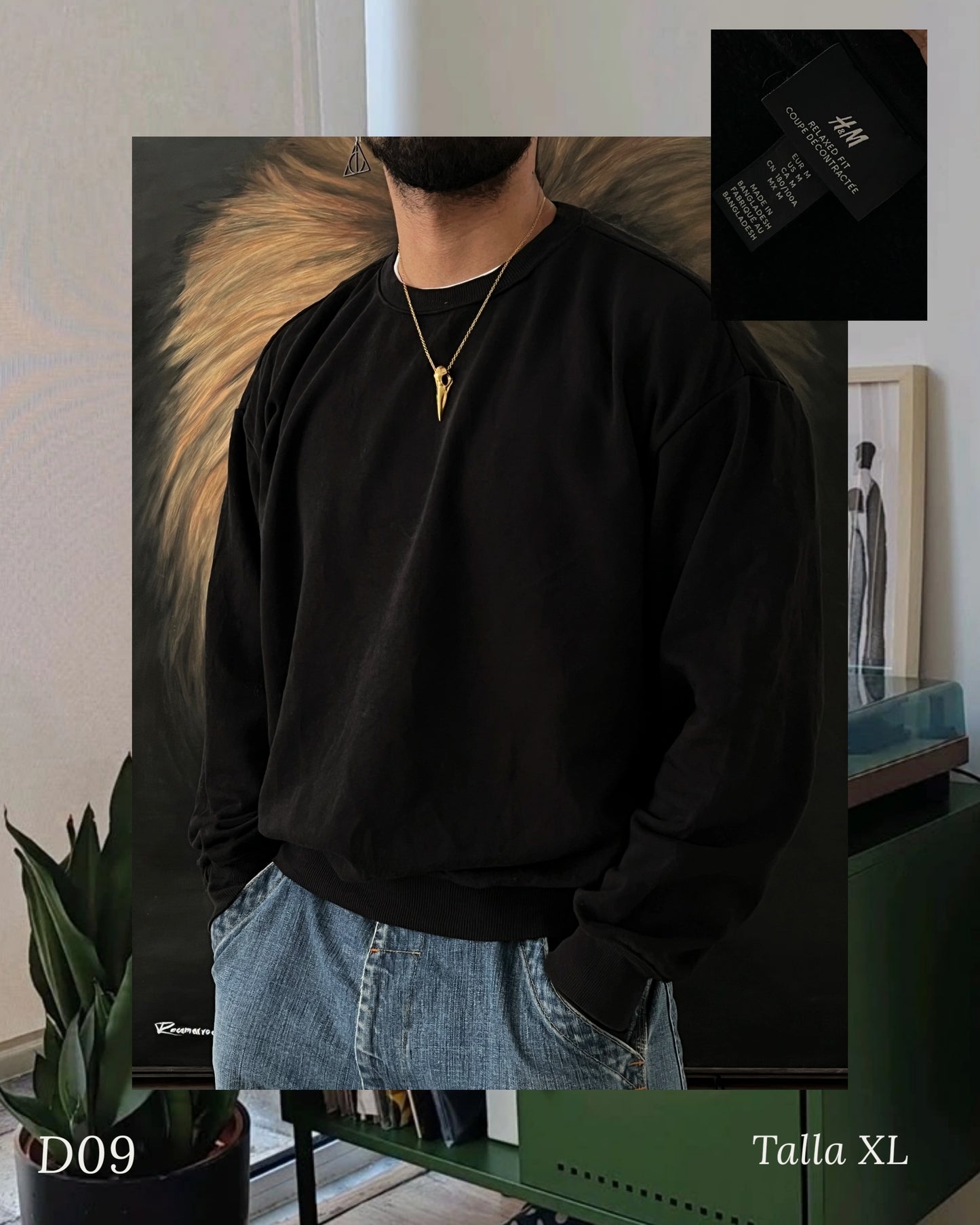 Relaxed sweater H&M (M)