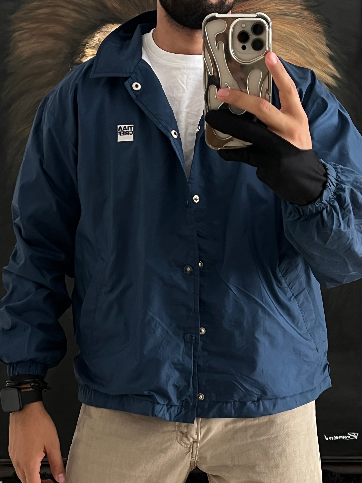 Retro blue jacket (M)