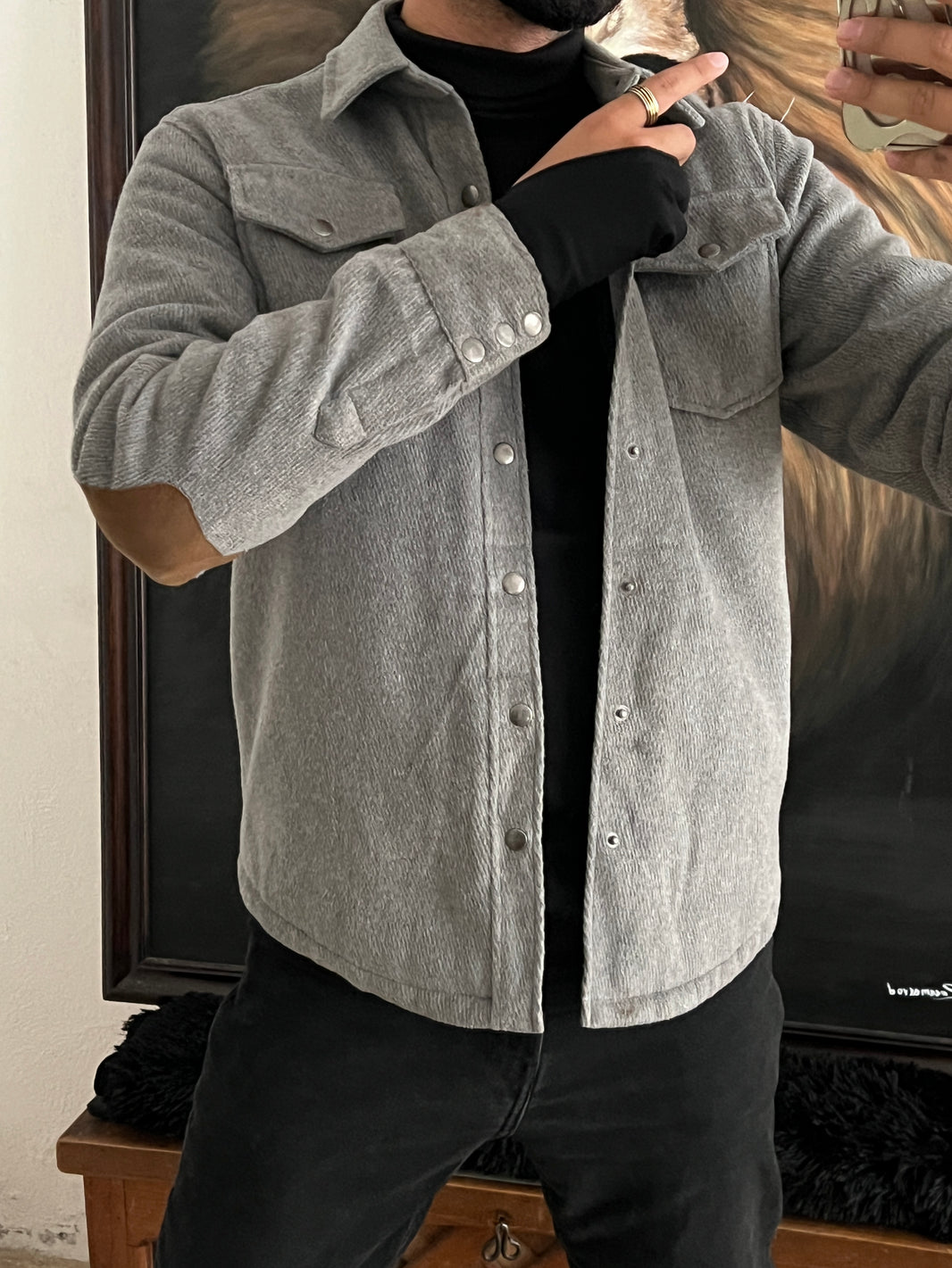 jacket tipo lana (S)