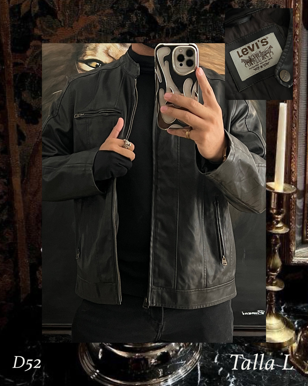 Jacket de piel Levi's (L)