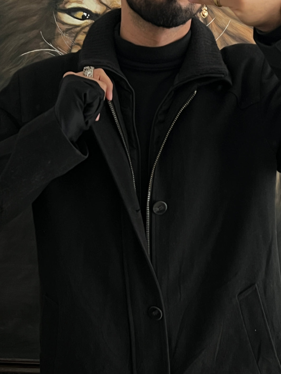 Ultra abrigo de lana (L)