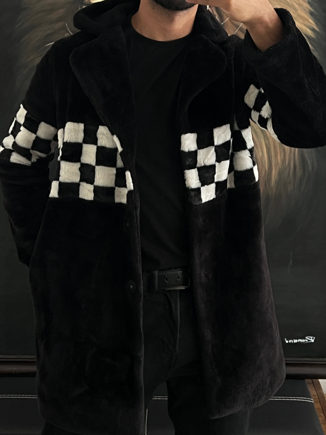 Abrigo de Faux Fur Forever 21, talla S