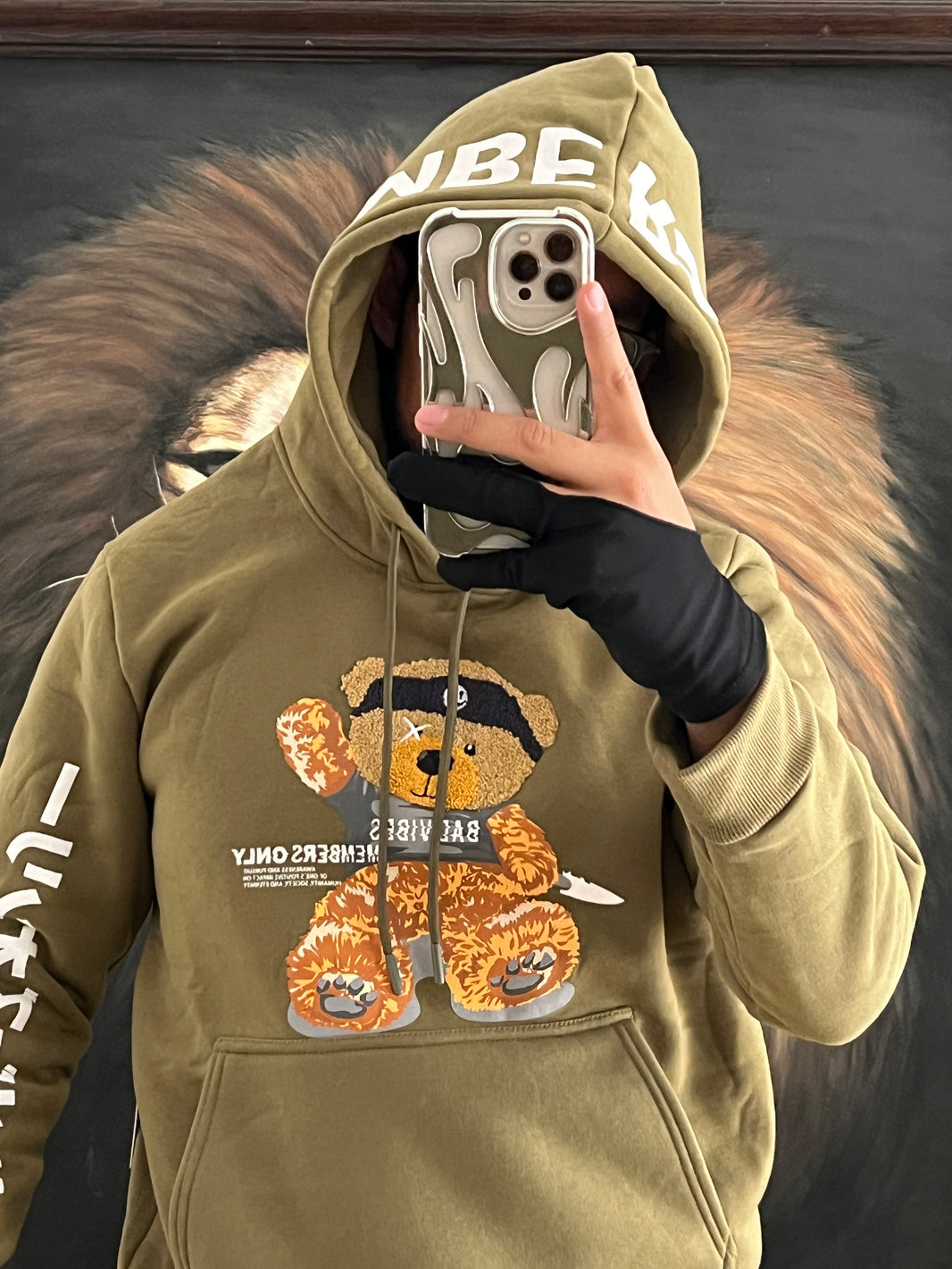 Teddy bear hoodie (S)