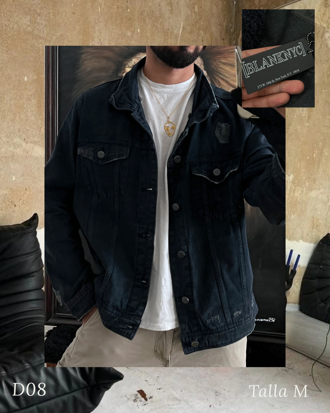 Blue denim jacket NY (M)