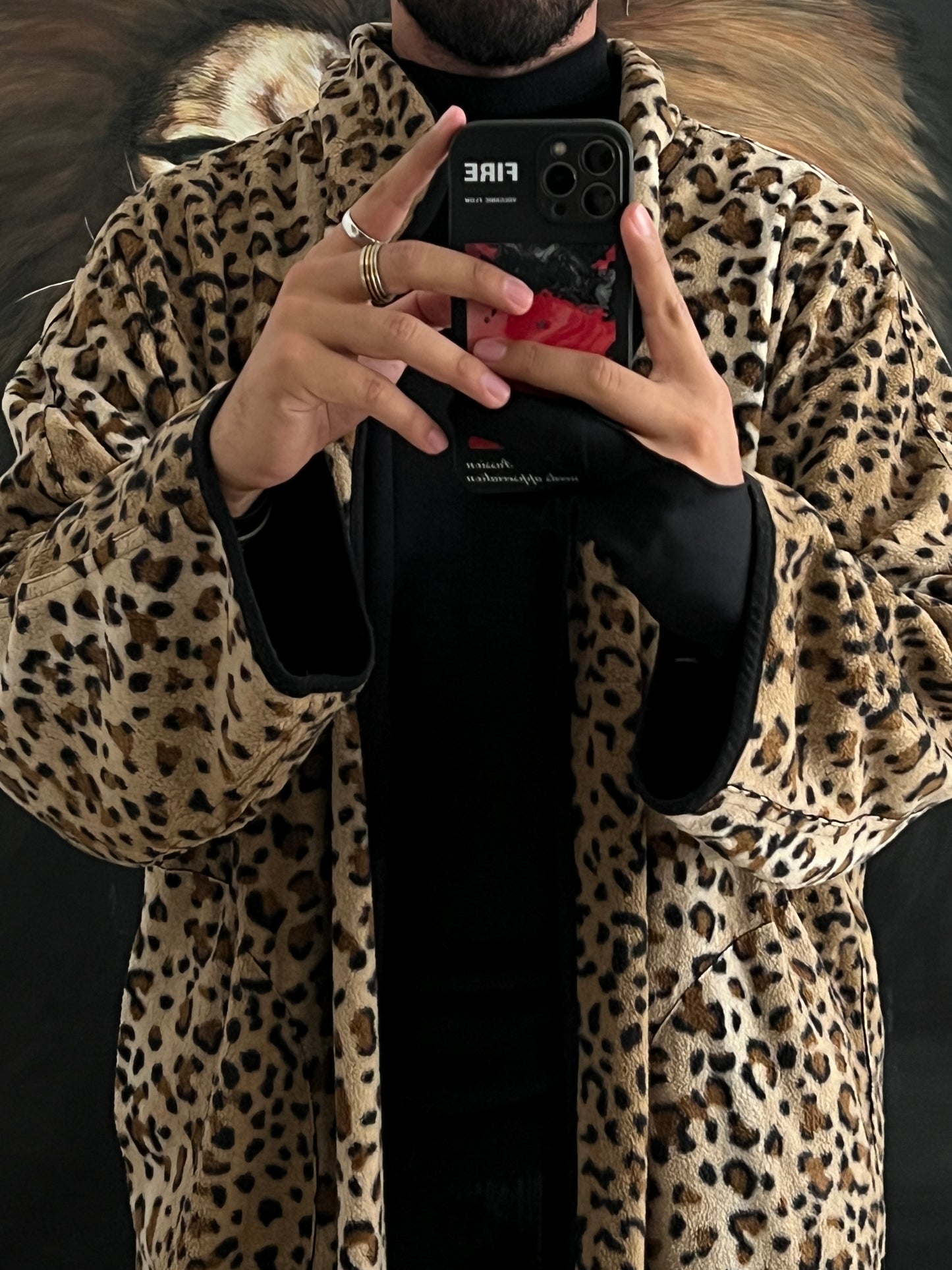 Prenda doble vista / animal print