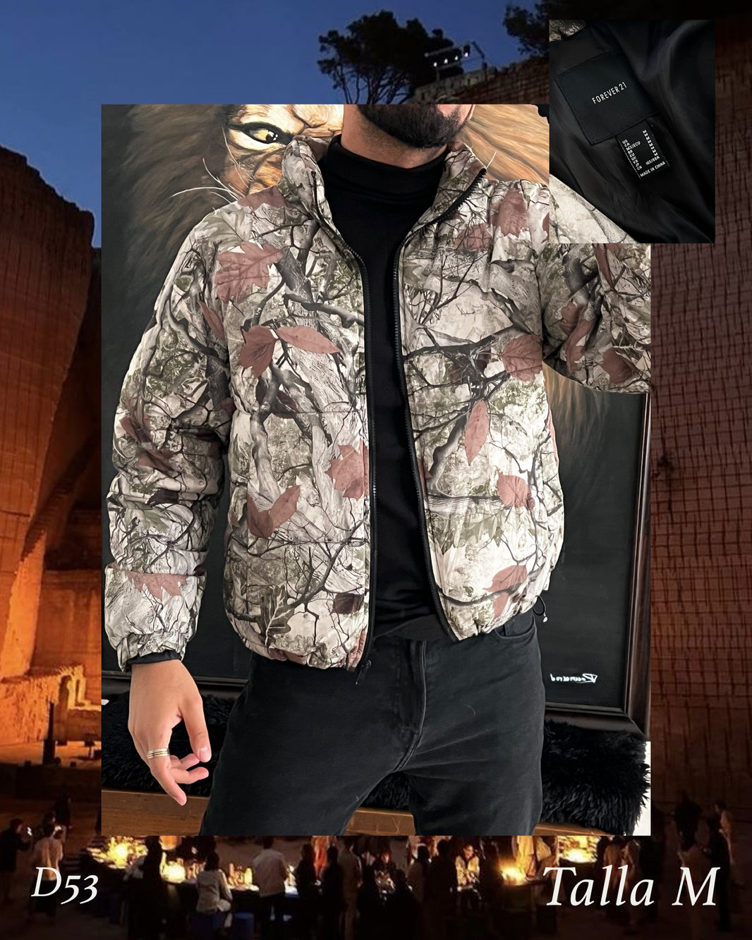 Jacket forever21 camo (M)