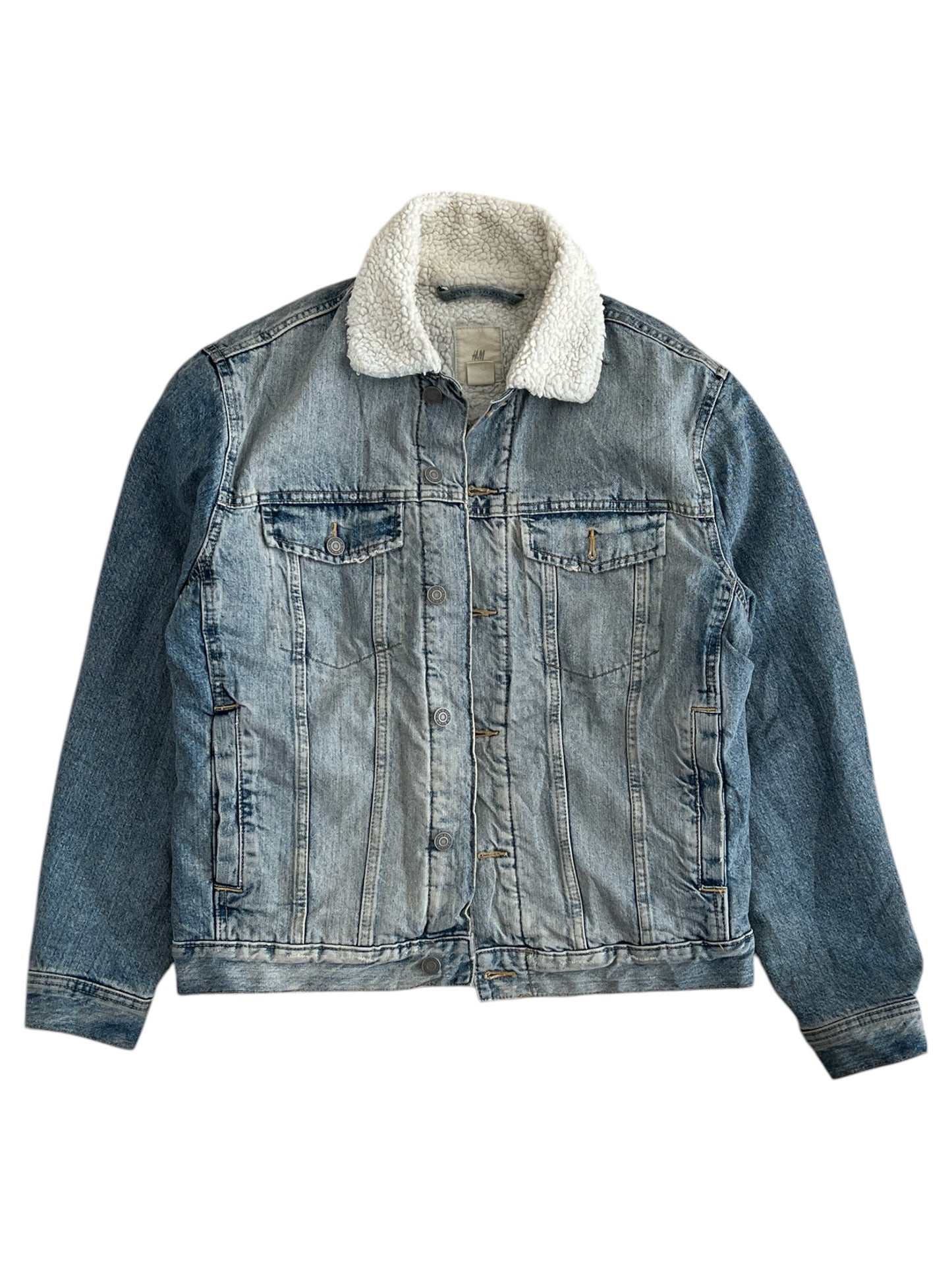 Denim sherpa jacket (M)