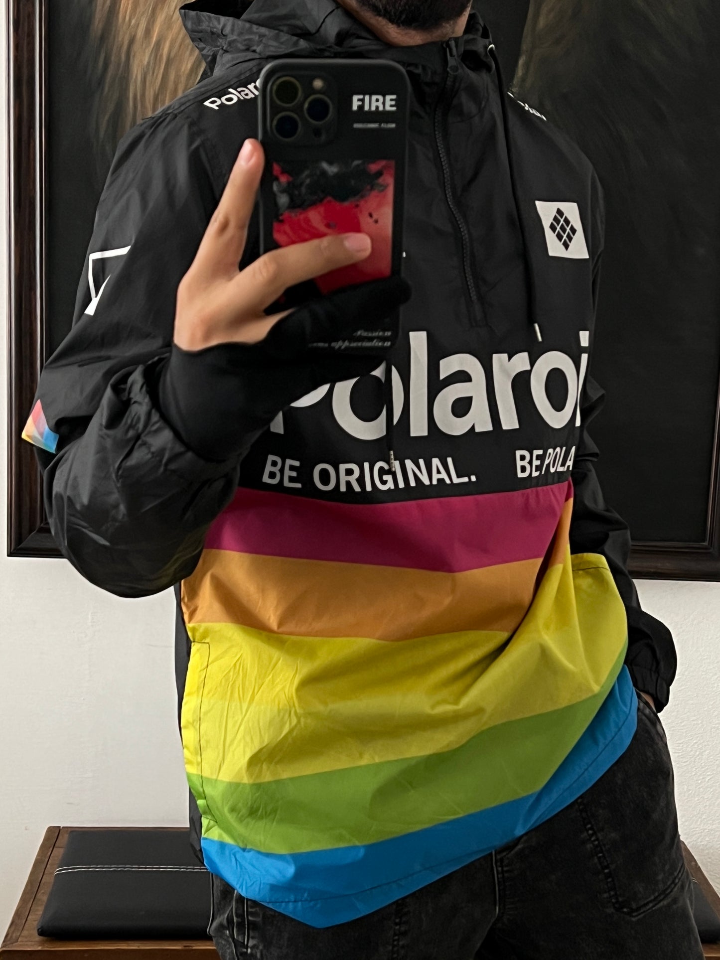 Polaroid wind breaker