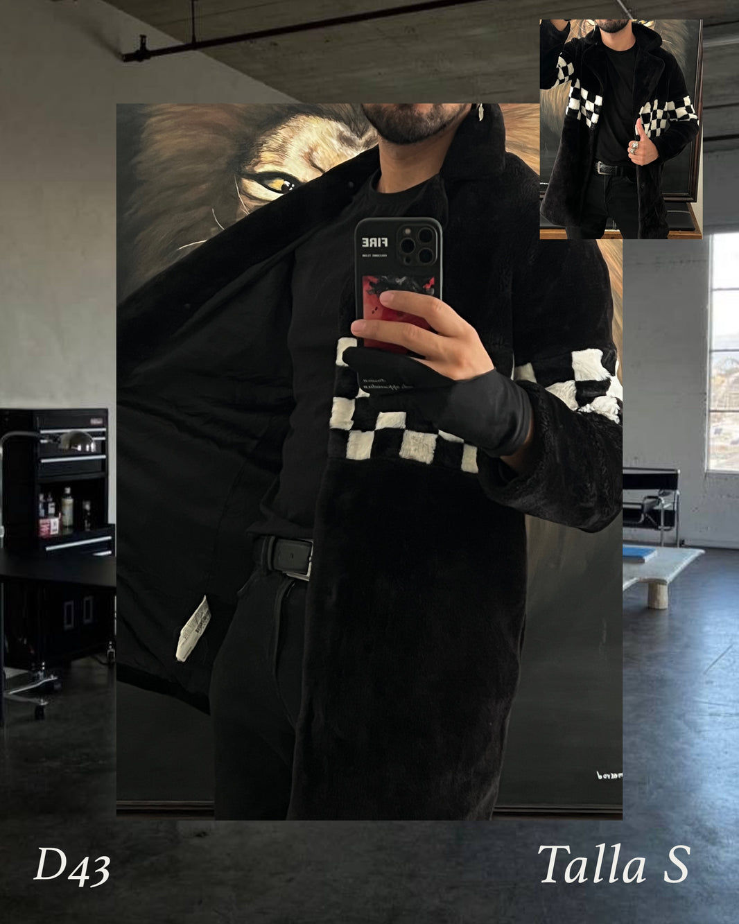 Abrigo de Faux Fur Forever 21, talla S