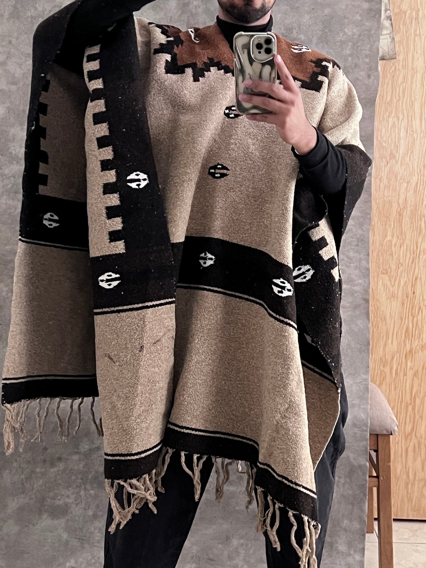 PONCHO LANA ETHNIC (Unitalla)