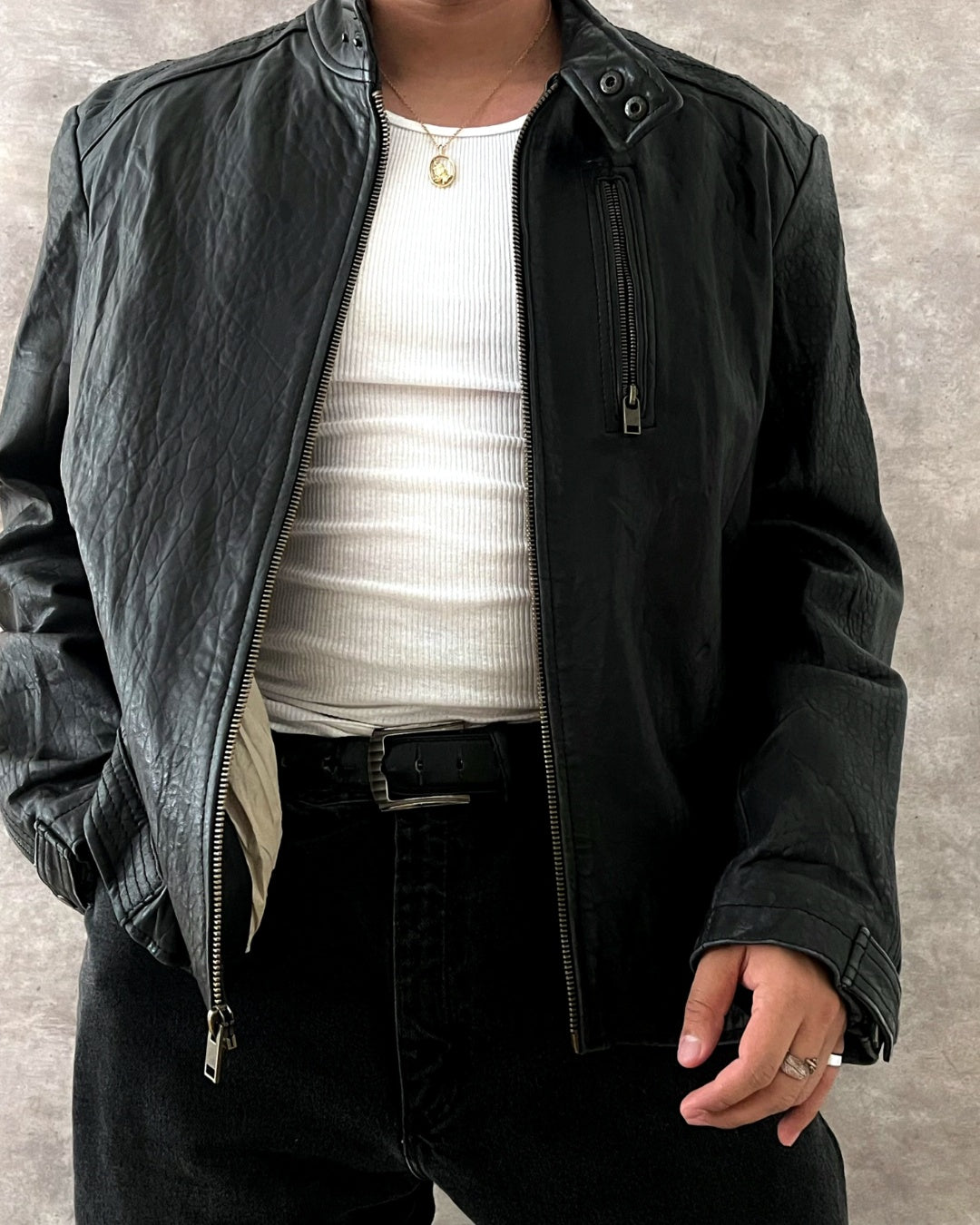 SERPENT LEATHER JACKET (XL)