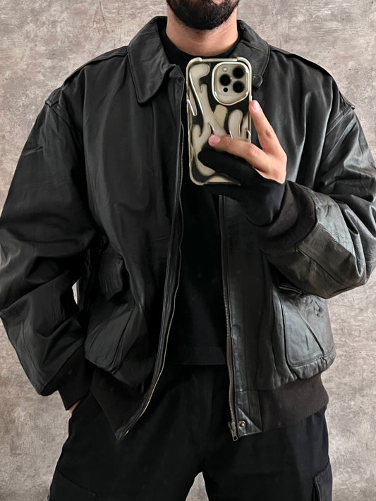 AIR FORCE LEATHER JACKT (2XL)
