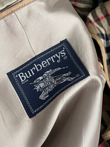 Gabardina vintage Burberry's de los 90's (XL)