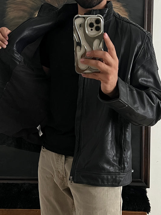 Leather jacket Calvin Klein (L)