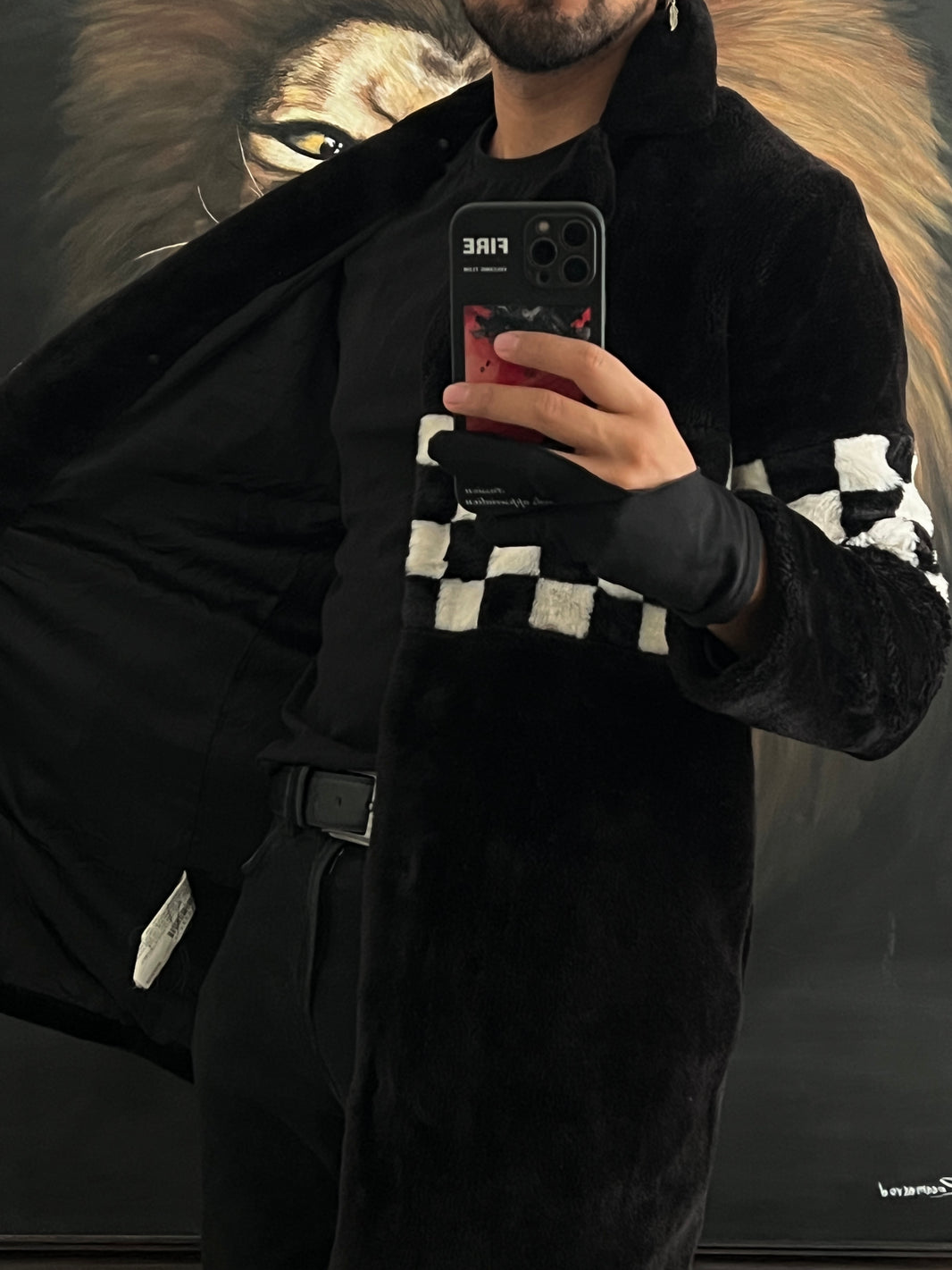 Abrigo de Faux Fur Forever 21, talla S